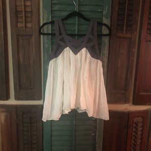 Free People ‘Woven Sky” Tank 💕 size M